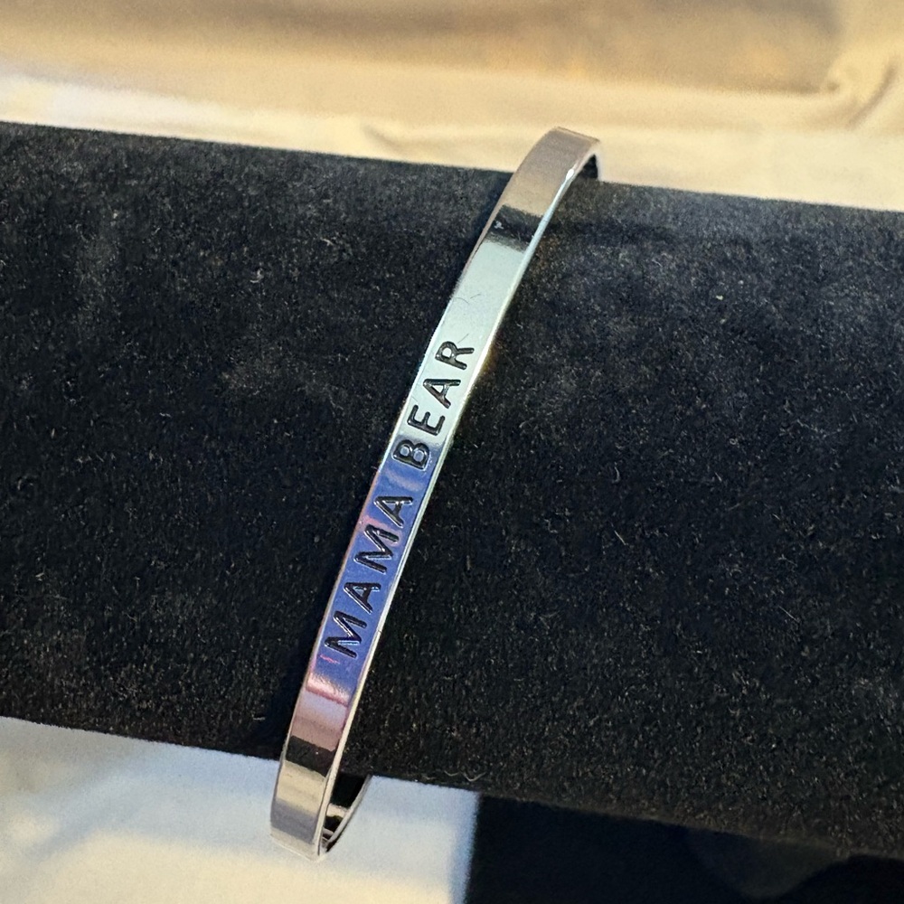 Mama Bear Silver Bracelet